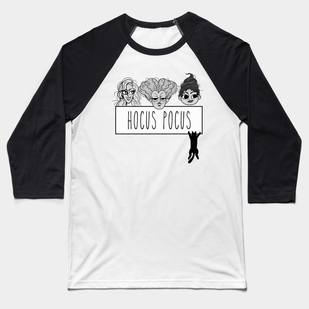 Hocus Pocus Baseball T-Shirt by Biscuit